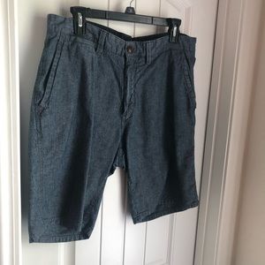 Weatherproof chambray chino shorts size 34